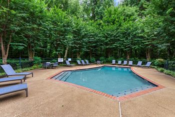 Two sparkling outdoor pools